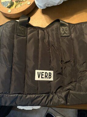 Verb Carry All Quilted Puffy Tote Bag Black